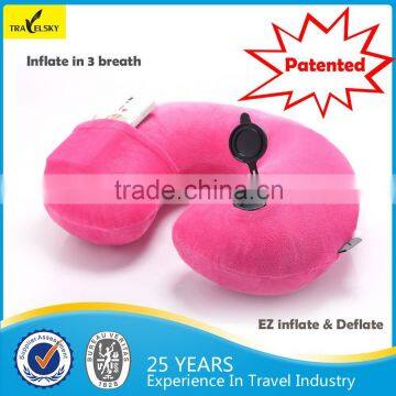 13406 EZ Comfort Inflatable Travel Message Neck Pillow