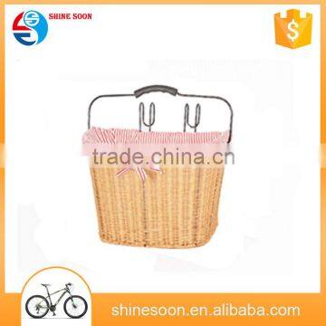 high quality bike accessories willow wicker bicycle bike basket