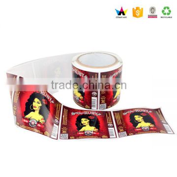 Professional priting 30ml bottle labels for waterproof