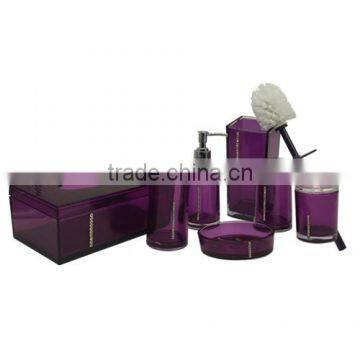 Elegant Purple Bathroom Plastic Bottle With Pump Dispenser photo-5