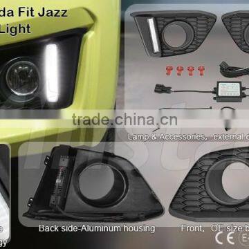 LED DRL For Honda Jazz Daytime Running Light for Honda Jazz Fit 2014-2015