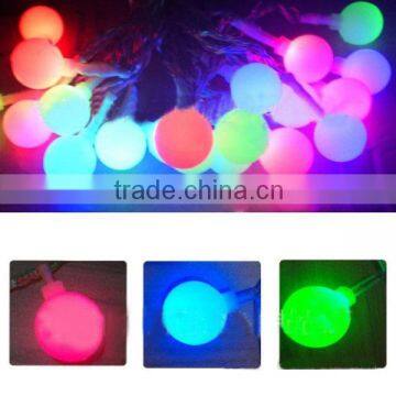 Outdoor 20 Leds Solar Pannel 2V 80mAh Christmas Party Light Waterproof Garden Cotton Ball String Light
