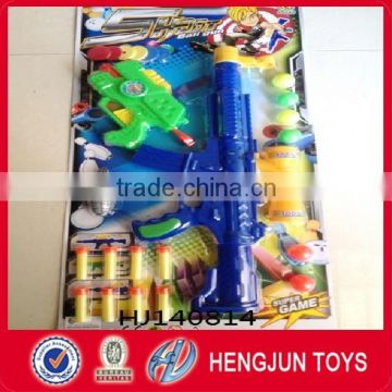 2015 Wholesale cheap funny plastic table tennis gun ,childen toy gun