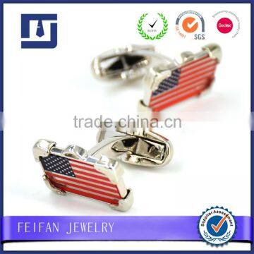 American Flag Cufflinks Souvenir Metal Custom epoxy sticker logo metal,USA Cuff links                        
                                                Quality Choice