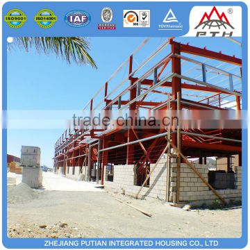 Movable floating rock wool panel building structure workshop