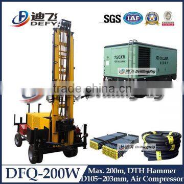 DFQ-200W large borehole drill rig supplier