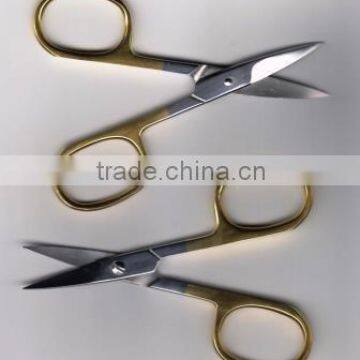 Cuticle Scissors Half Gold