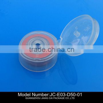 diameter 50mm plastic flip top cap for tube