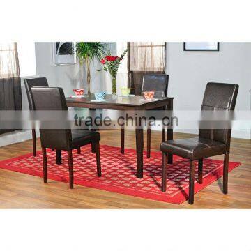 Glass Dining Table 6 Chairs Set HDTS019