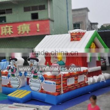 outdoor inflatable christmas house bouncer for kids