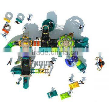 Oversized fairy style kindergarten slide playground with 30 optional site sizes
