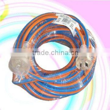 SAA approval extesion lead clear plug and socket double color cable lead