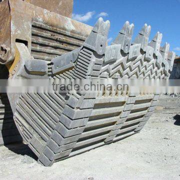 buckets excavator loader parts laminated high chrome white iron chocky bar