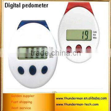 High Sensor 3Buttons Multifunctional Digital Pedometer with Clip
