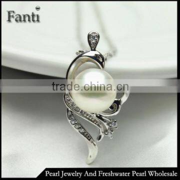 925 silver pearl pendant findings gift items for lady