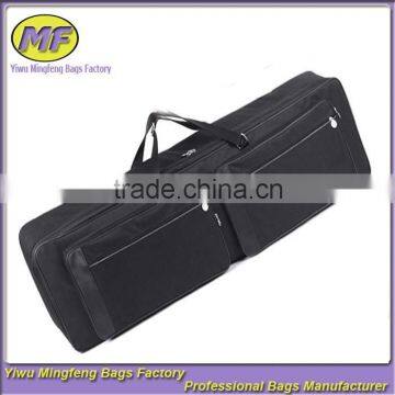 Custom 88 Keys Waterproof 600D Oxford Black Tote and Shoulder Musical Instrument Keyboard Bag