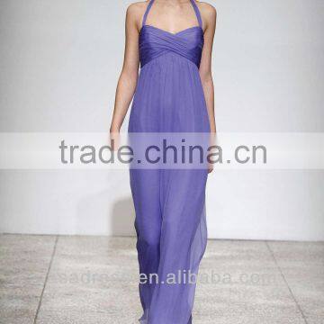 2014 New Style Halter Sweetheart Neckline Tulle Gown Traditional Bridesmaid Dress(BDAM-4002)