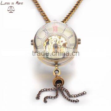 High grade fashion quartz pocket necklace watch