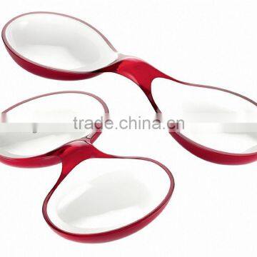 Two-Tone Interlocking Dishes,candy Plate,snack Dish photo-2