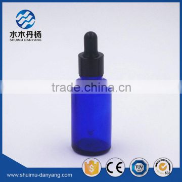 20ml cobalt blue pipette dropper glass e-liquid bottle