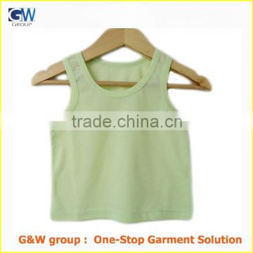 wholesale custom fashion design bamboo cotton baby vest