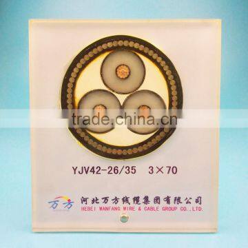 Copper Cable XLPE insulation Armored 70mm power cable