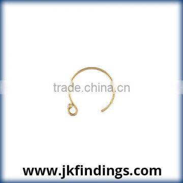 1/20 14K Gold Filled Jewelry Findings Circle Ball End Ear Wire GP