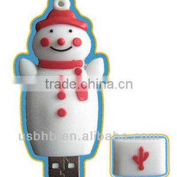 Lovely snowman usb drives for child Christmas gift