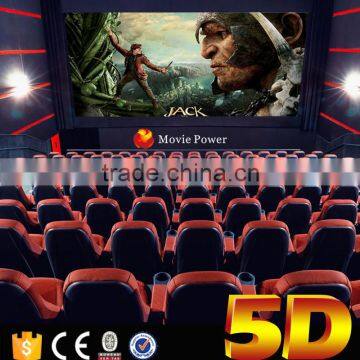 Hydraulic Motion Chairs 5D Movie Theater Equipment With 4d motion cinema seat