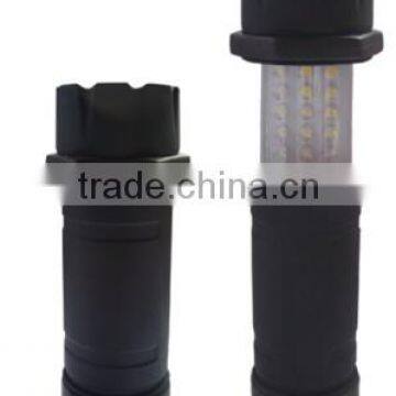 transparent PC tube, rubber cover with ABS plastic battery operated worklight