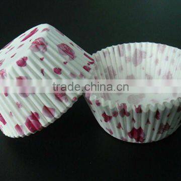 Red Rose baking cups cupcake liners cases for wedding favors
