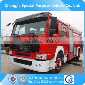 4*2 mini fire truck Sino Howo 8 liters litres water tank 6 seats