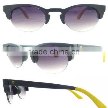 Cheap Wooden Sunglasses, Vintage Half Frame Bamboo Sunglasses Wholesale