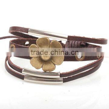 Fashion leather cuff bracelet KSQN-19