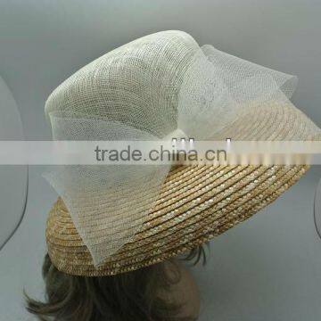 Straw Wedding Bridal Sinamay Hat MULTICOLORS