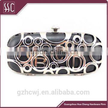 18.9*8.4cm Newest Evening Clutch Frames, Metal Clutch Frame,crystal Purse Frames With Plastic Boxes photo-3