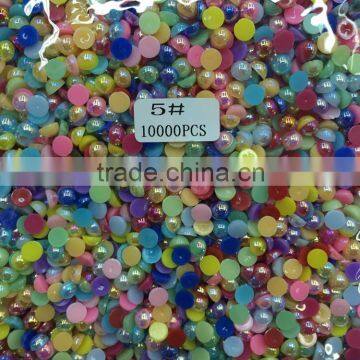 high quality large stock multicoloured loose pearl beads for boutique selling