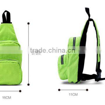 Girls nylon chest bag soft and durable fabric foldable design