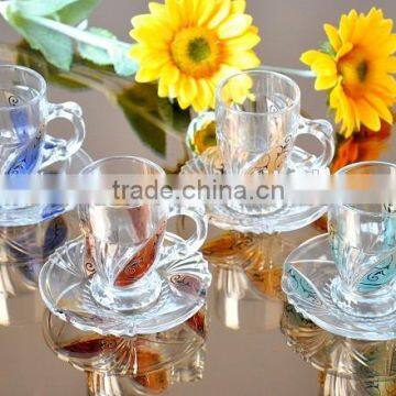 SPECIAL DECAL CHEAP LEAVES CUPS AND SAUCERS