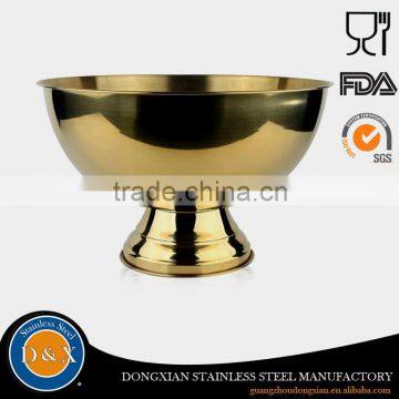 Stainless Steel Gold Plate Ice Buckets For Wine