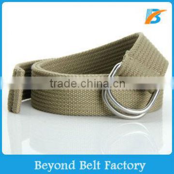 Men's 3mm Heavy Duty Webbing Waist Belt with Double D-ring Closure