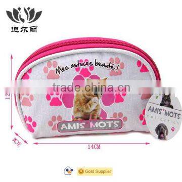 Cute Cat Print Cosmetic Bag