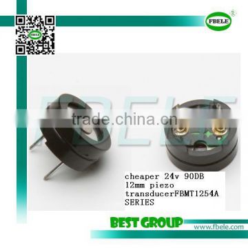 cheaper 24v 90DB 12mm piezo transducerFBMT1254A SERIES