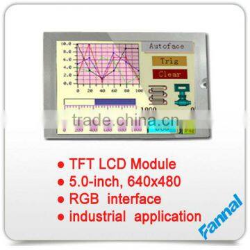 5" TFT LCD display Module 640x480 With RGB Interface For Industrial Use