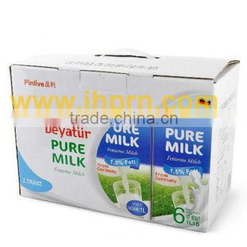 custom corrugated paper packaging box for milk