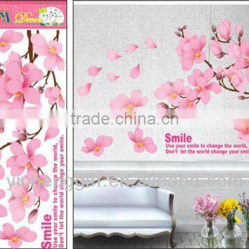 Newest Home Decoration flower Wall Sticker Printing