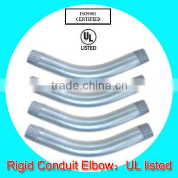 erw process hot dip galvanized rigid elbow with ul approval