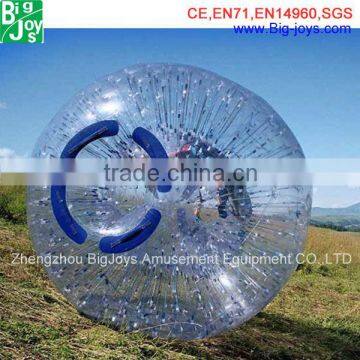 Good quality grass giant human sized hamster ball inflatable zorbing ball for sale