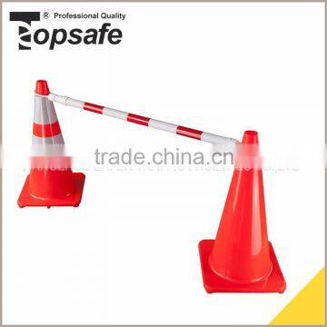 S-1481white pipe and red reflective tape traffic cone bar