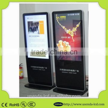 42 inch certificated free standing lcd advertising display with good price